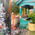 Tumpukan Sampah DI Halte Tapaktuan